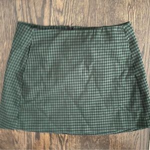 URBAN OUTFITTERS GREEN CHECKERED SKIRT